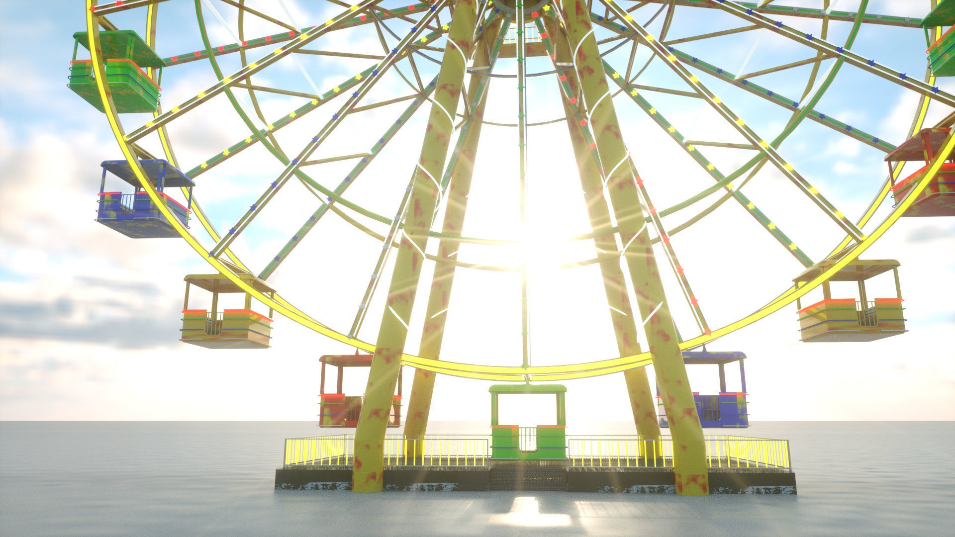 Ferris Wheel  3D model_5