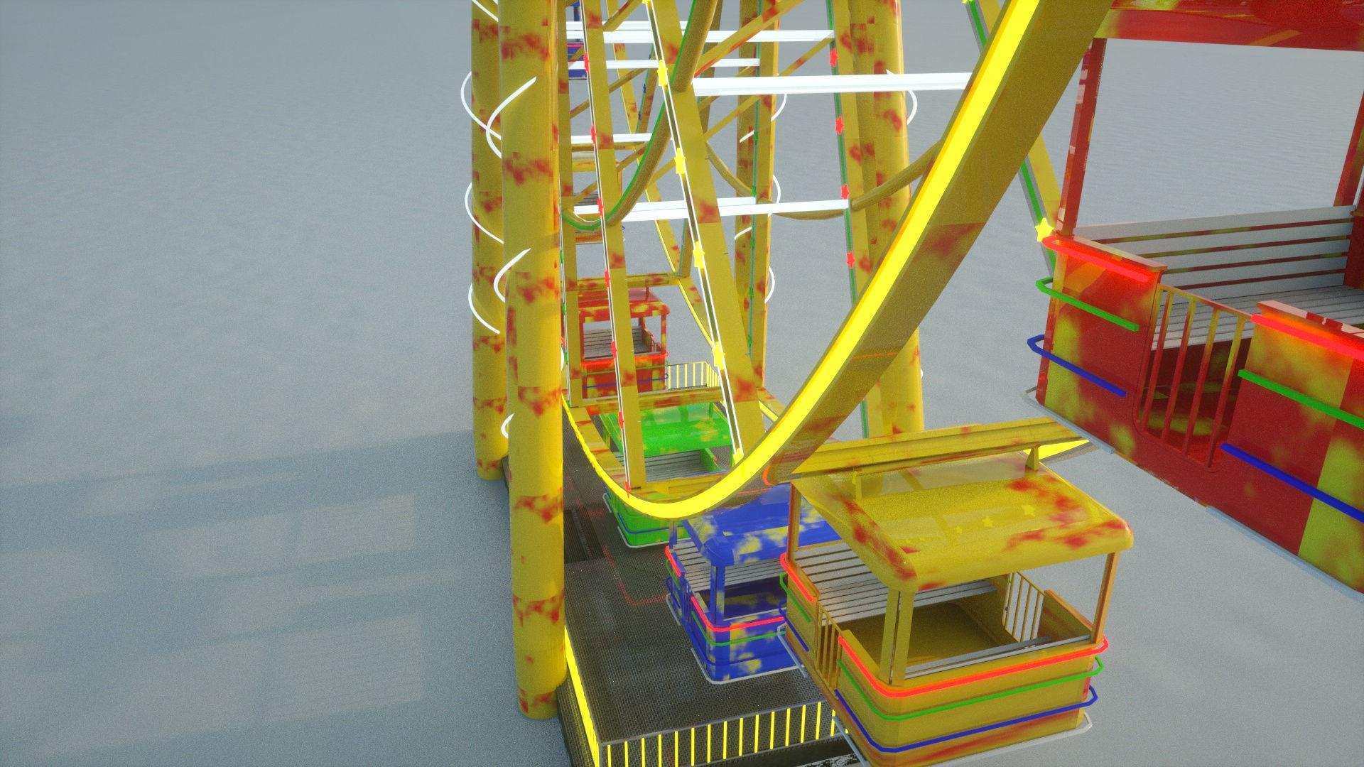 Ferris Wheel  3D model_8
