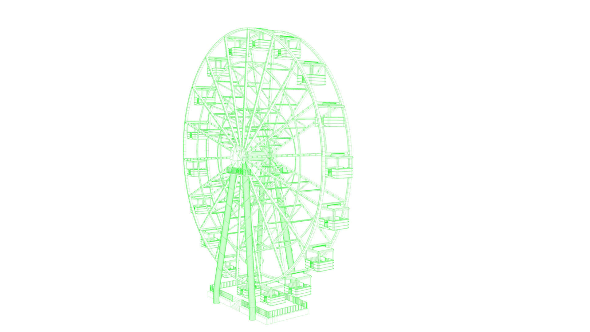 Ferris Wheel  3D model_11