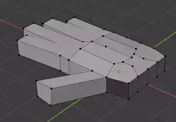 low-poly VR hand model