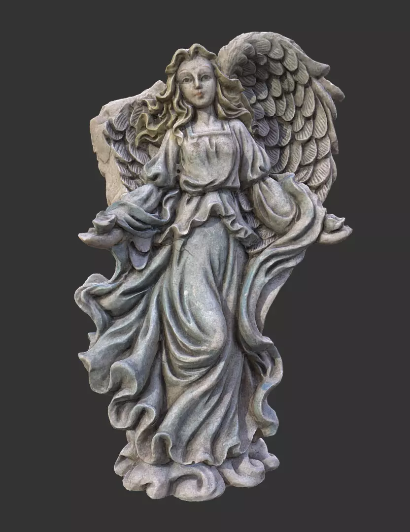 broken angle with wings 3D print model
