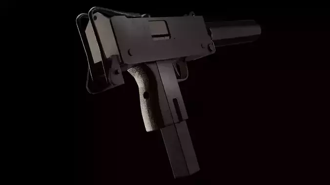 Mac 10 - Model and Textures high-poly 3D model 3D model