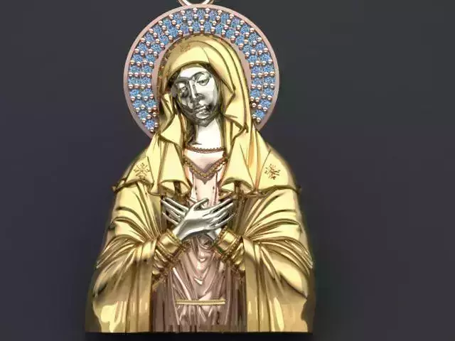 Virgin Mary 3D print model
