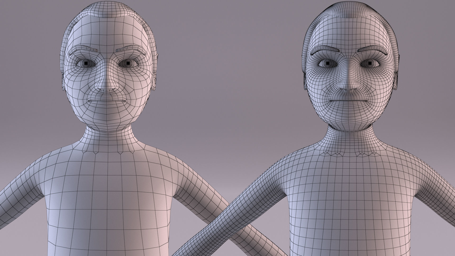 Cartoon Man Non Rigged Low-poly 3D model_4