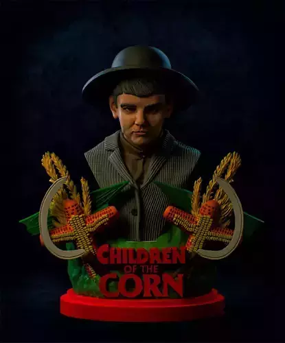 Children of the Corn 2 Figure Bust Set STLs 3D print model