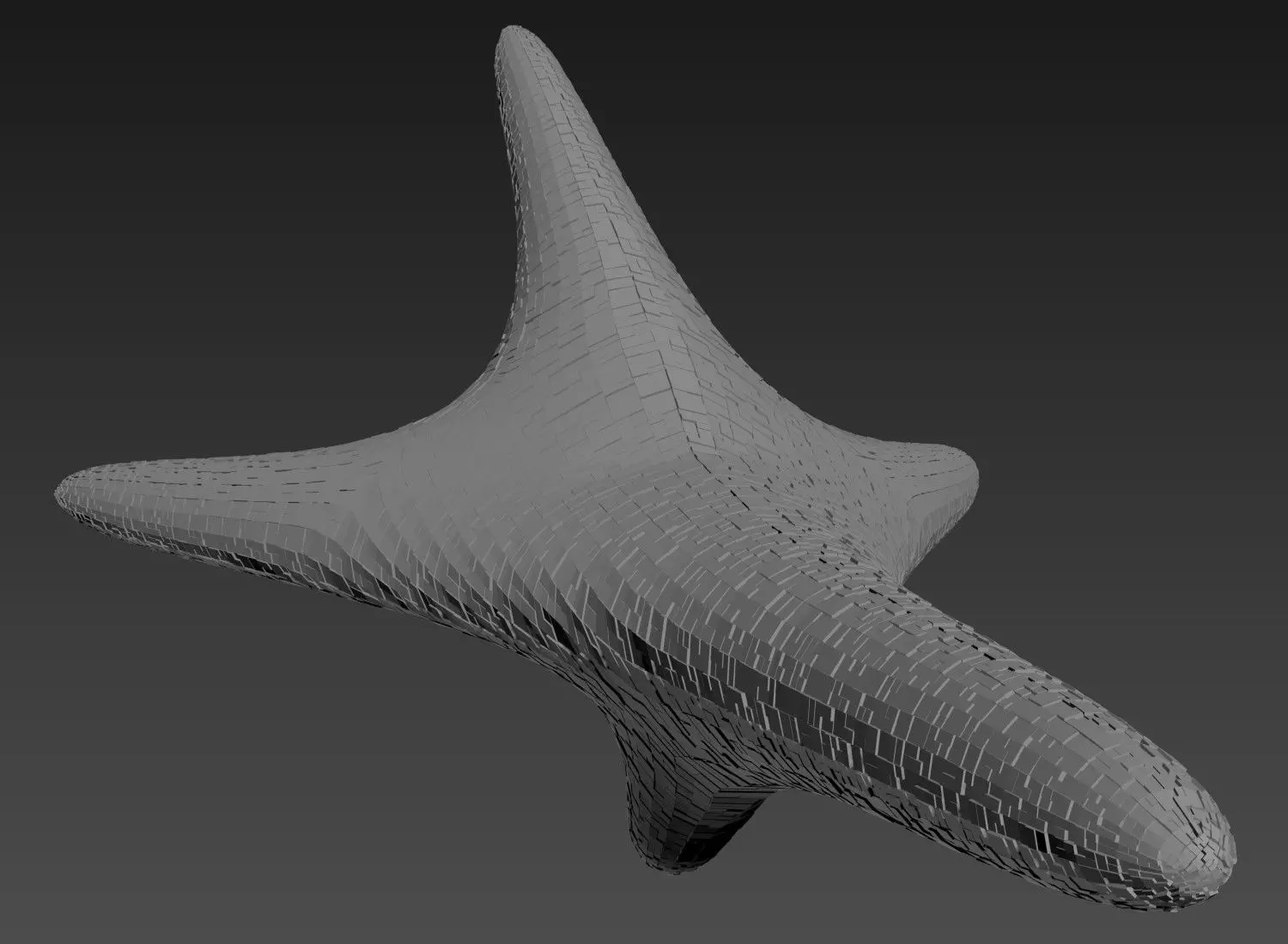 Abstract Sci-Fi Greeble Alien Spaceship 1 3D model