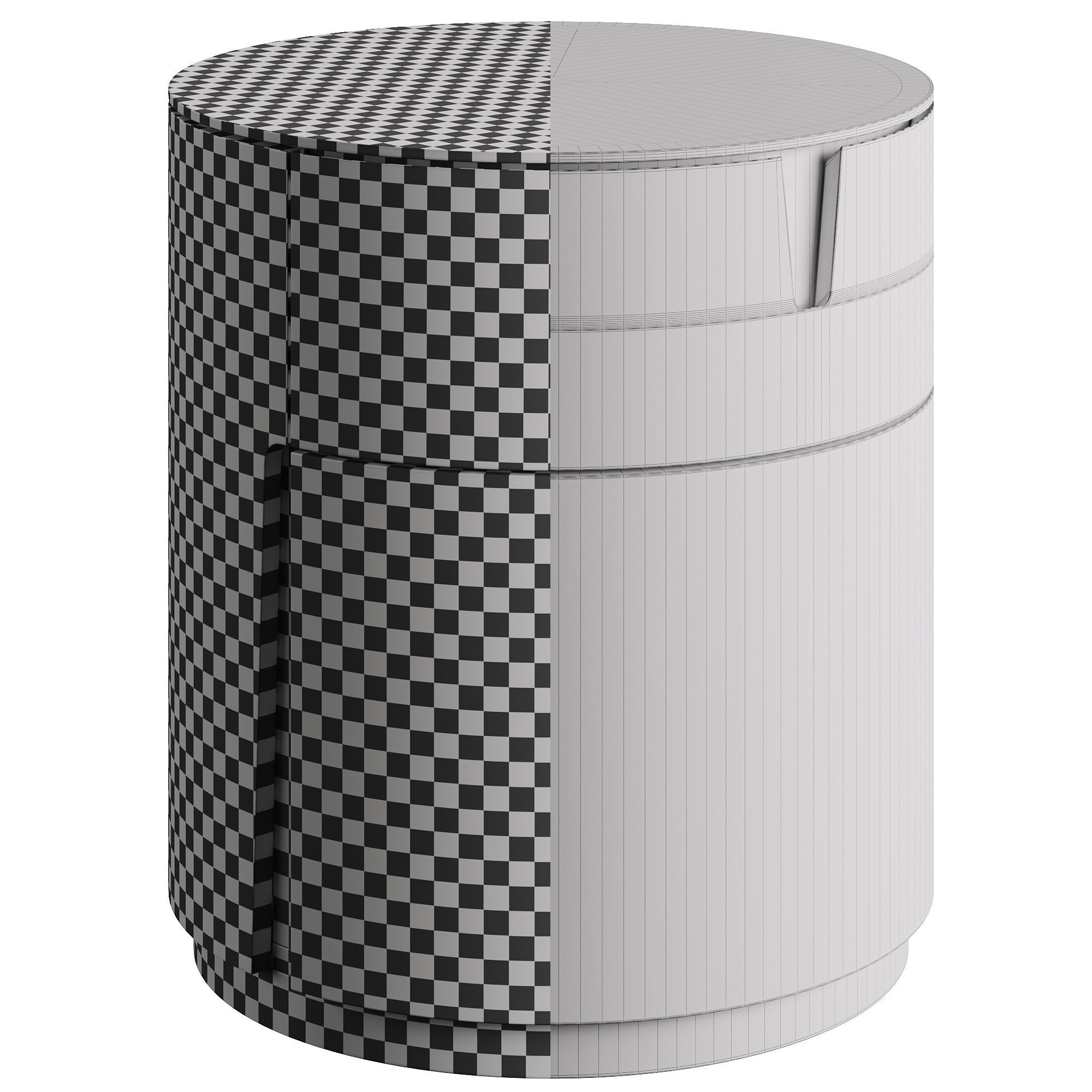 Porada Tylsa Night 54 Bedside Table 3D model_8