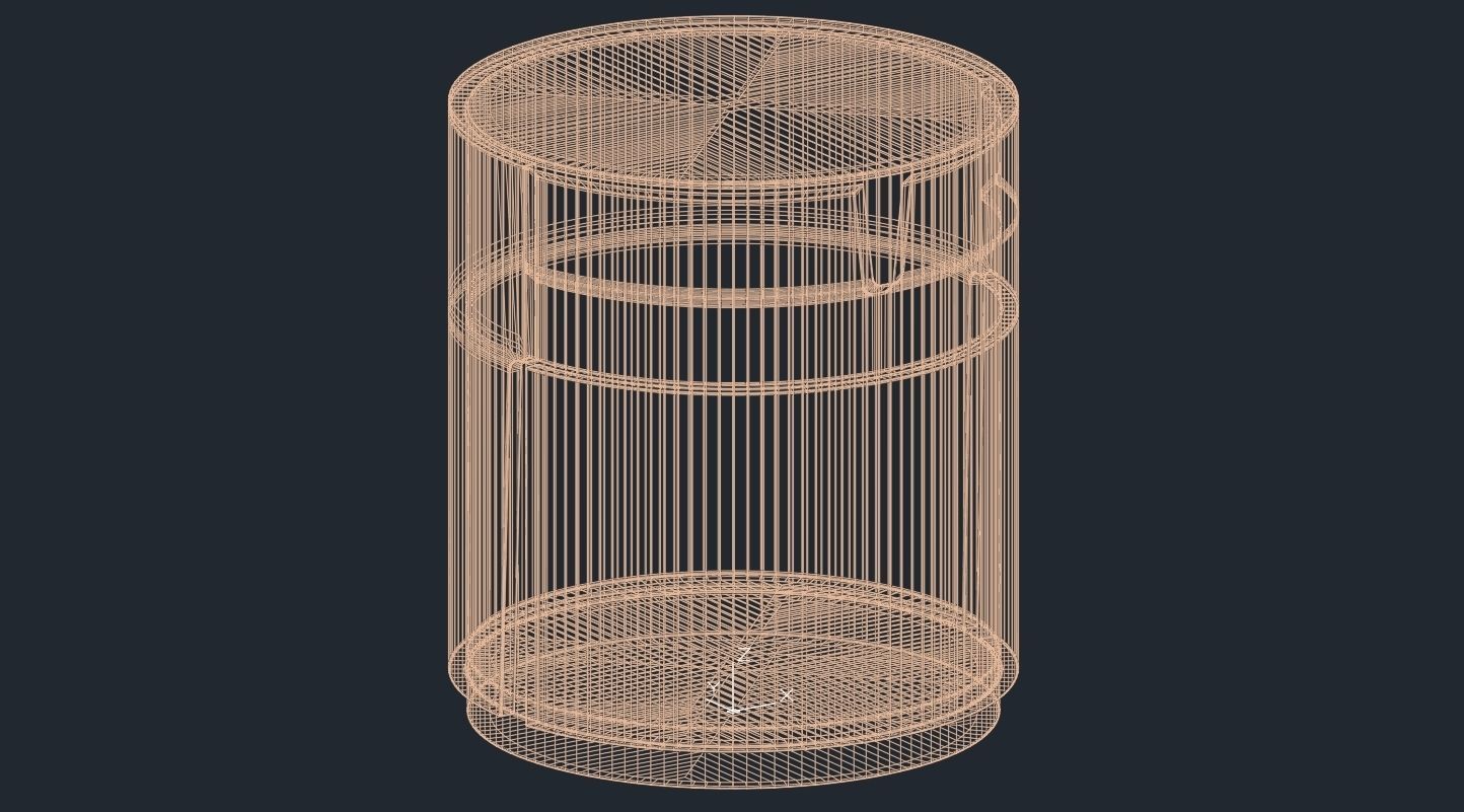 Porada Tylsa Night 54 Bedside Table 3D model_7