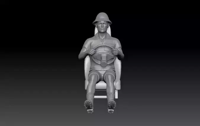 SAFARI DRIVER MAN 3D print model