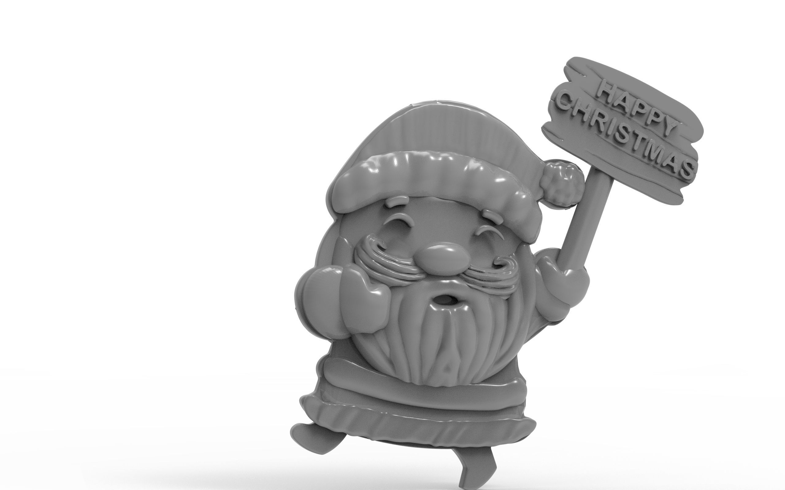 Santa claus 3D Print STL File 3D print model_2