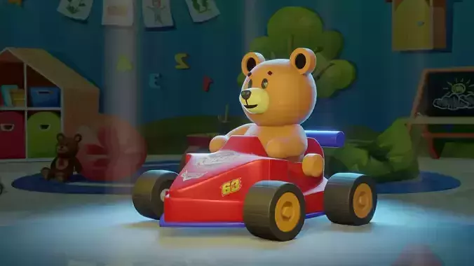 Bear in a car