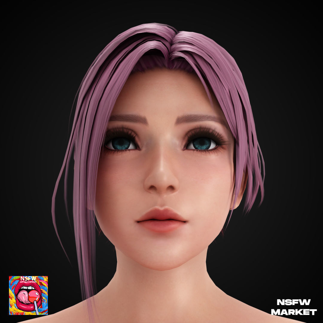 EXCLUSIVE EDITION RIGGED CHARACTER ELISE Low-poly 3D model_2