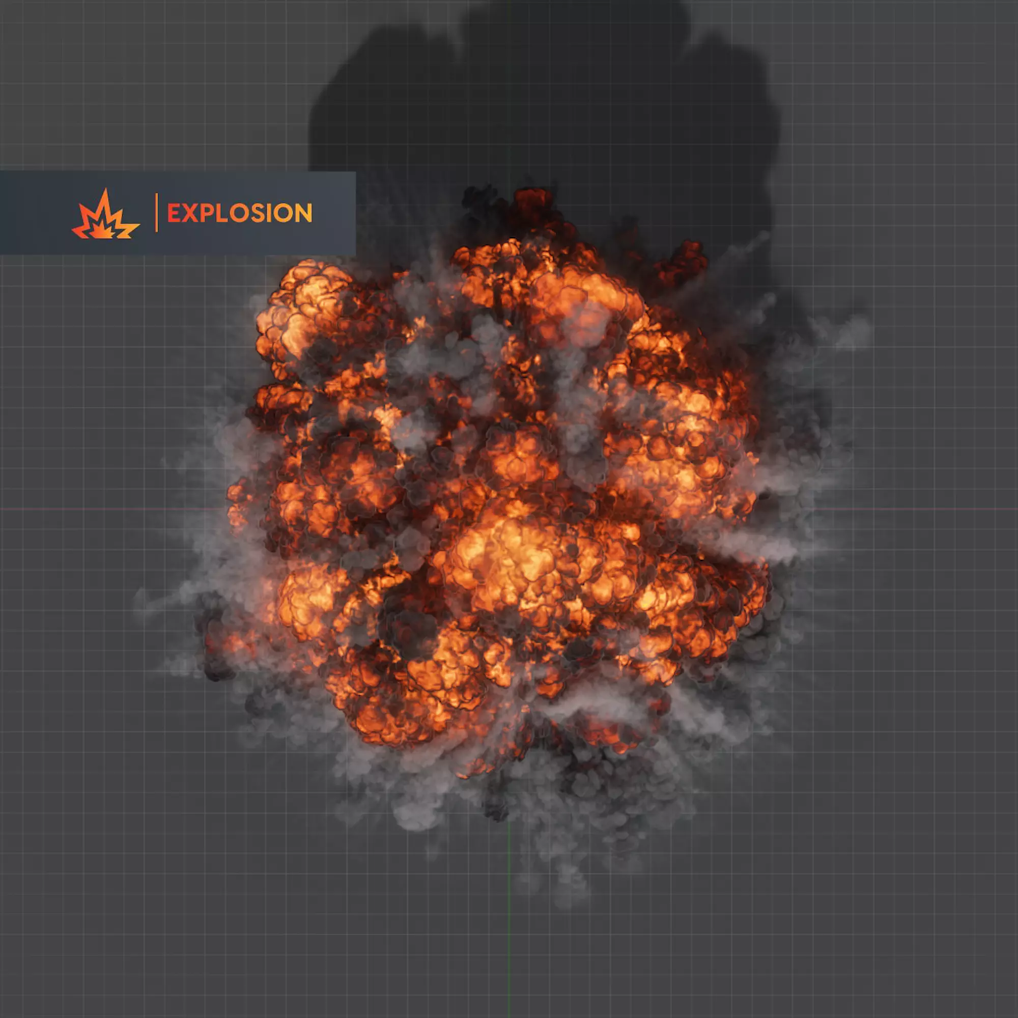 Gasoline Explosion 3D model 3D model_0