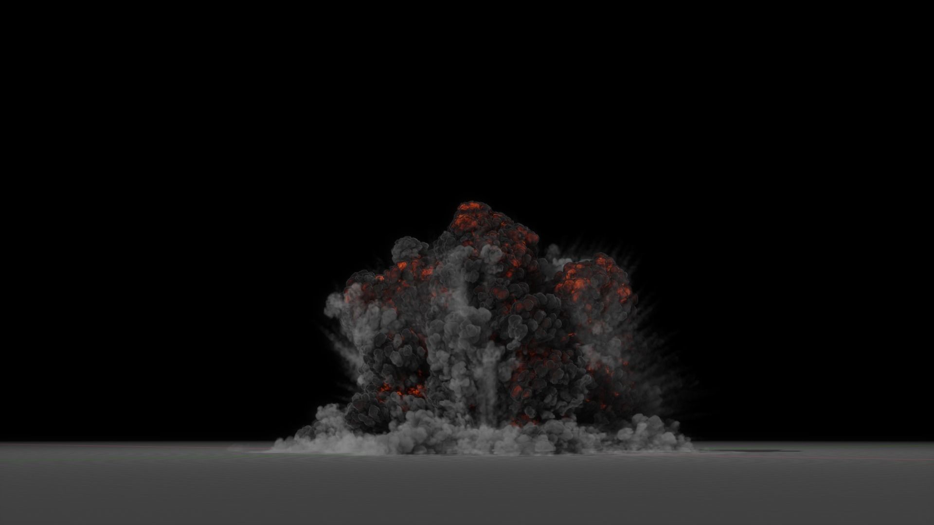 Gasoline Explosion 3D model 3D model_3