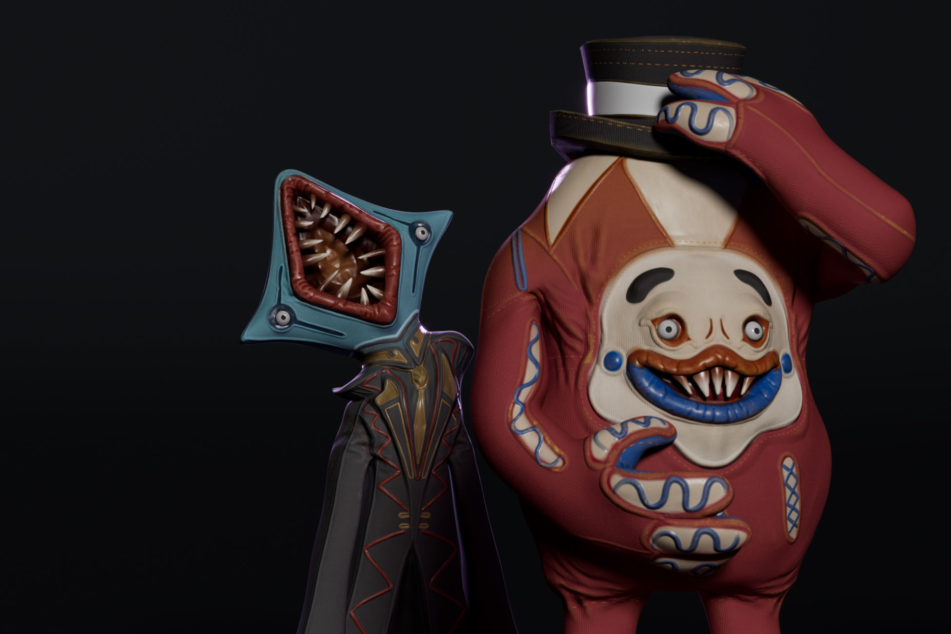 Horror Toys Bundle Pack Low-poly 3D model_5