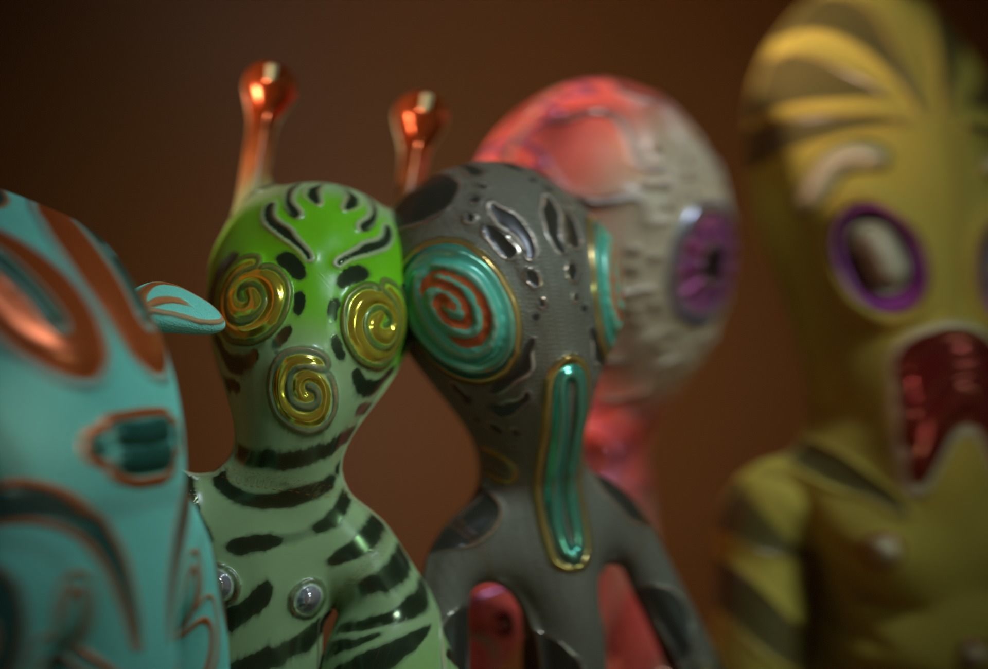 Horror Toys Bundle Pack Low-poly 3D model_18