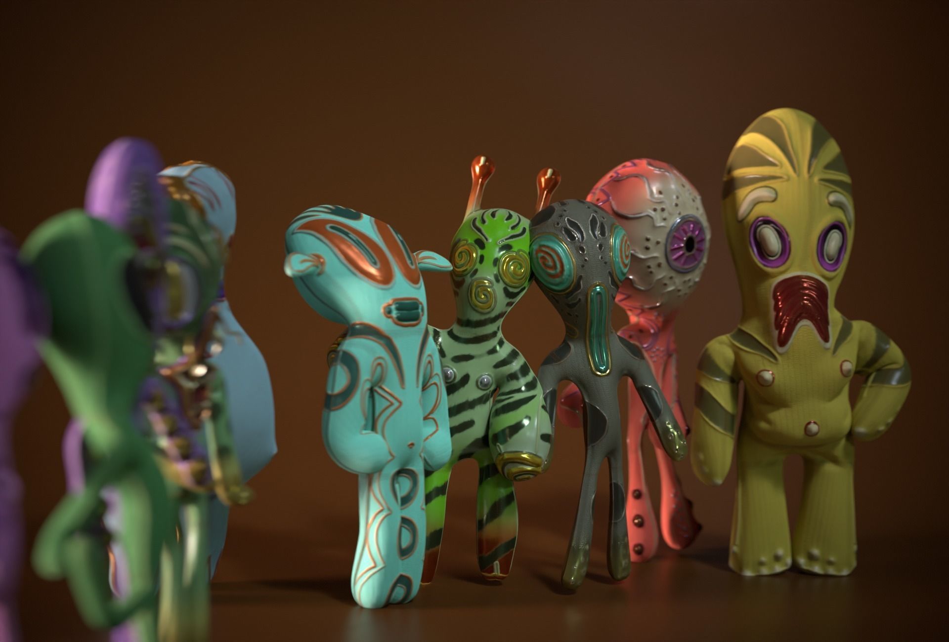 Horror Toys Bundle Pack Low-poly 3D model_19