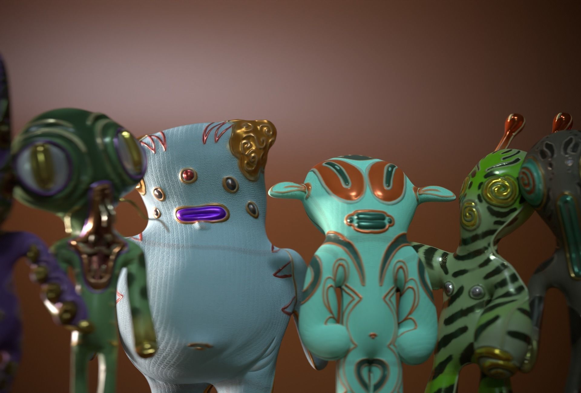 Horror Toys Bundle Pack Low-poly 3D model_20