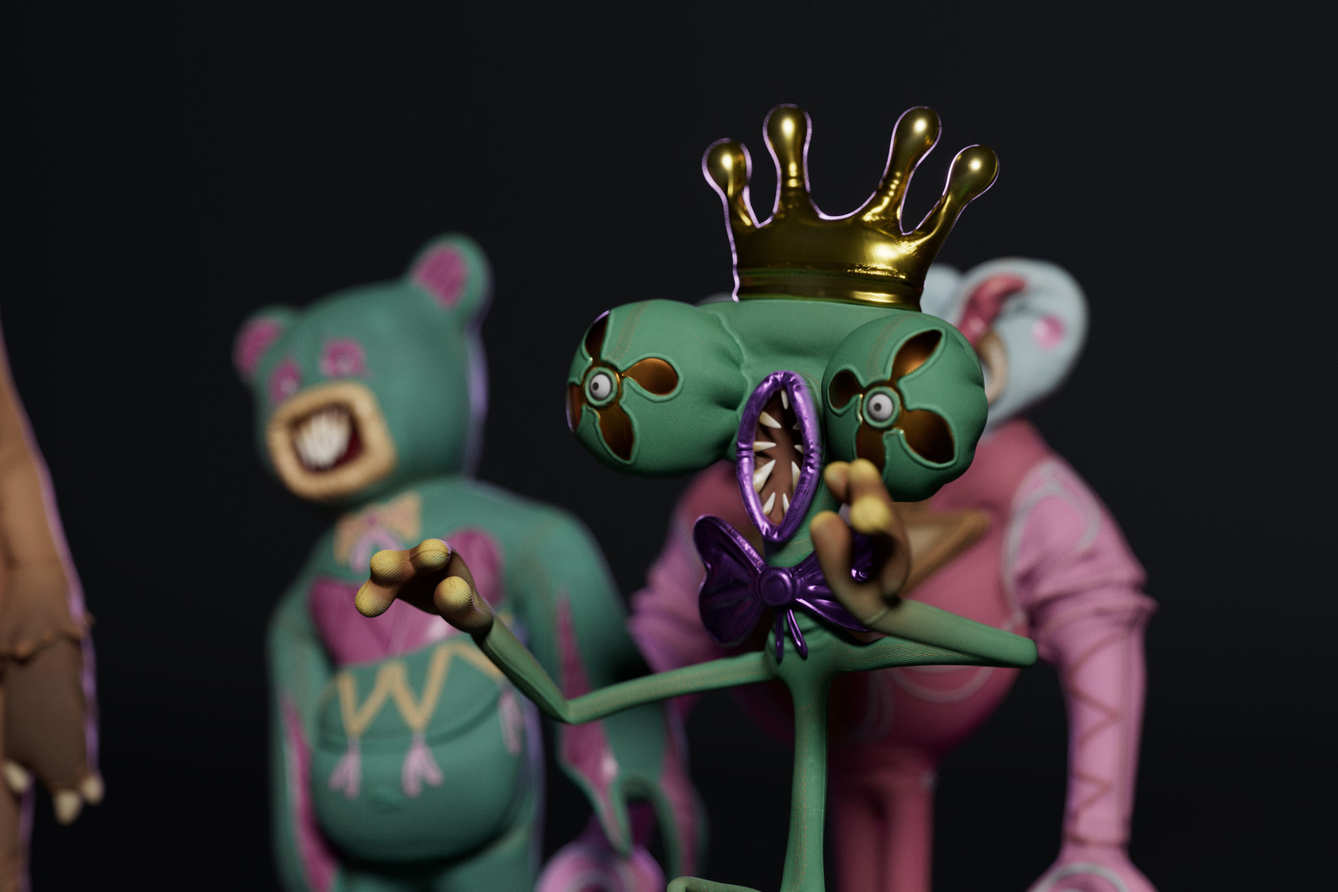 Horror Toys Bundle Pack Low-poly 3D model_2