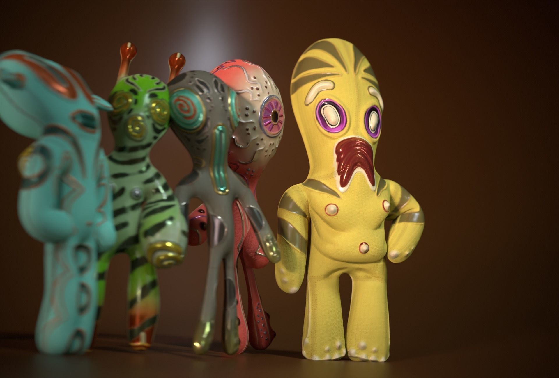 Horror Toys Bundle Pack Low-poly 3D model_22