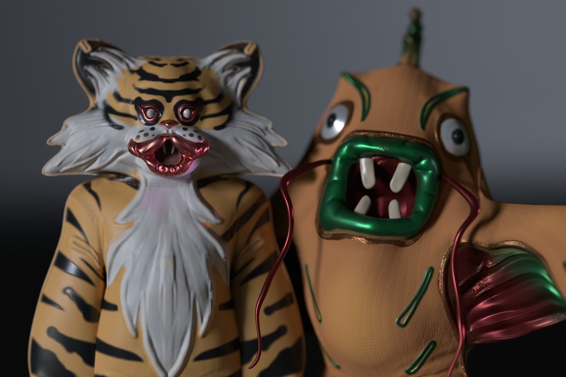 Horror Toys Bundle Pack Low-poly 3D model_14