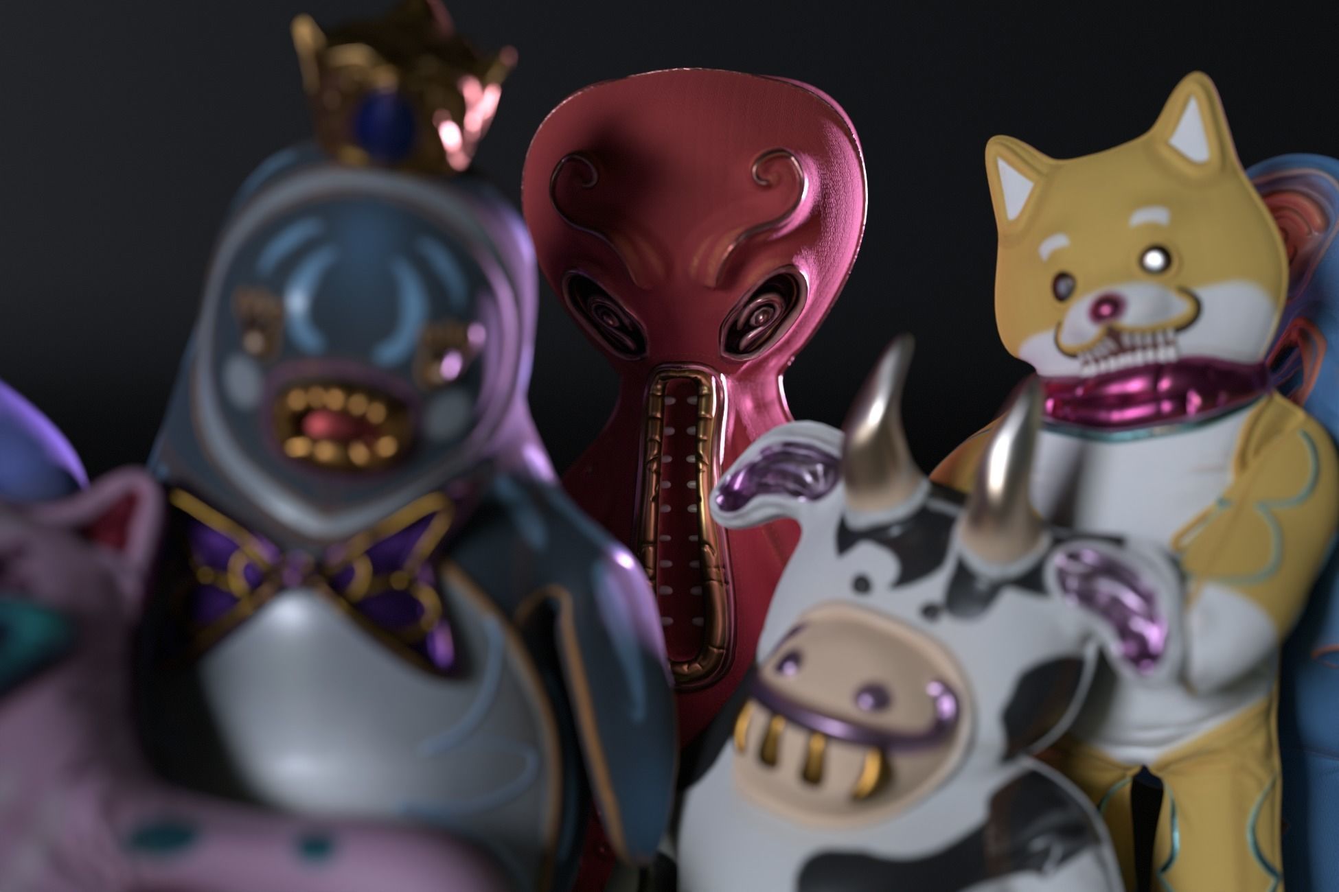 Horror Toys Bundle Pack Low-poly 3D model_8