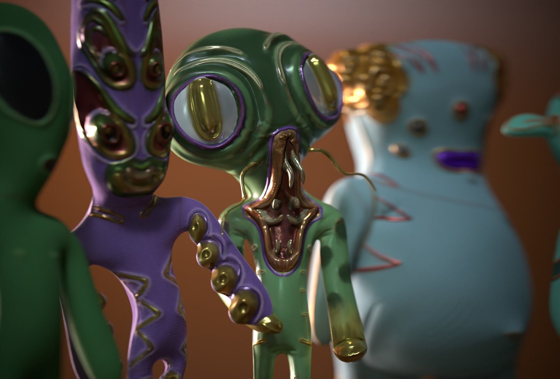 Horror Toys Bundle Pack Low-poly 3D model_15