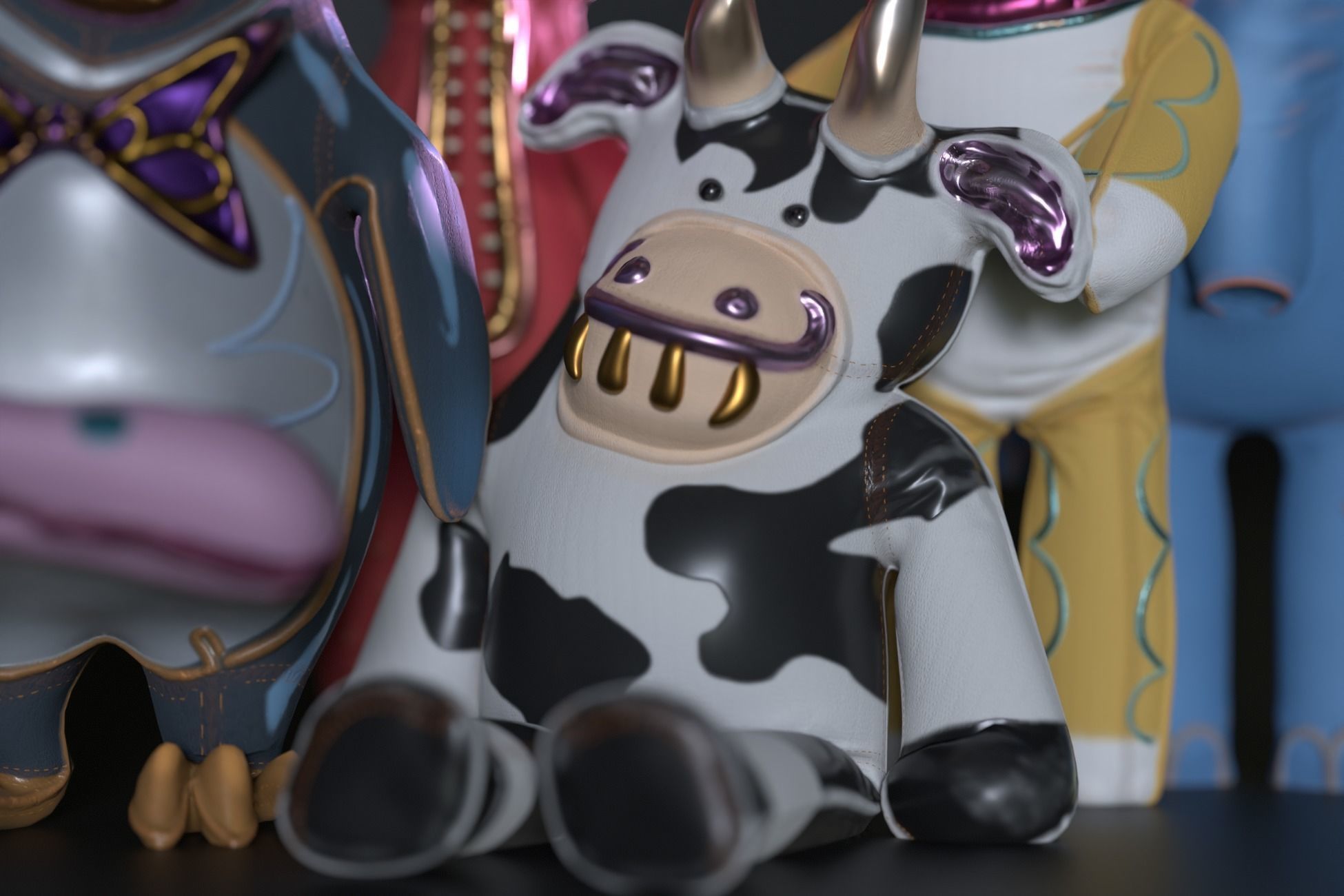 Horror Toys Bundle Pack Low-poly 3D model_16