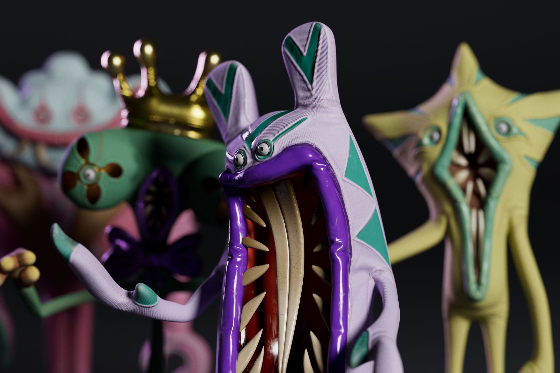 Horror Toys Bundle Pack Low-poly 3D model_1