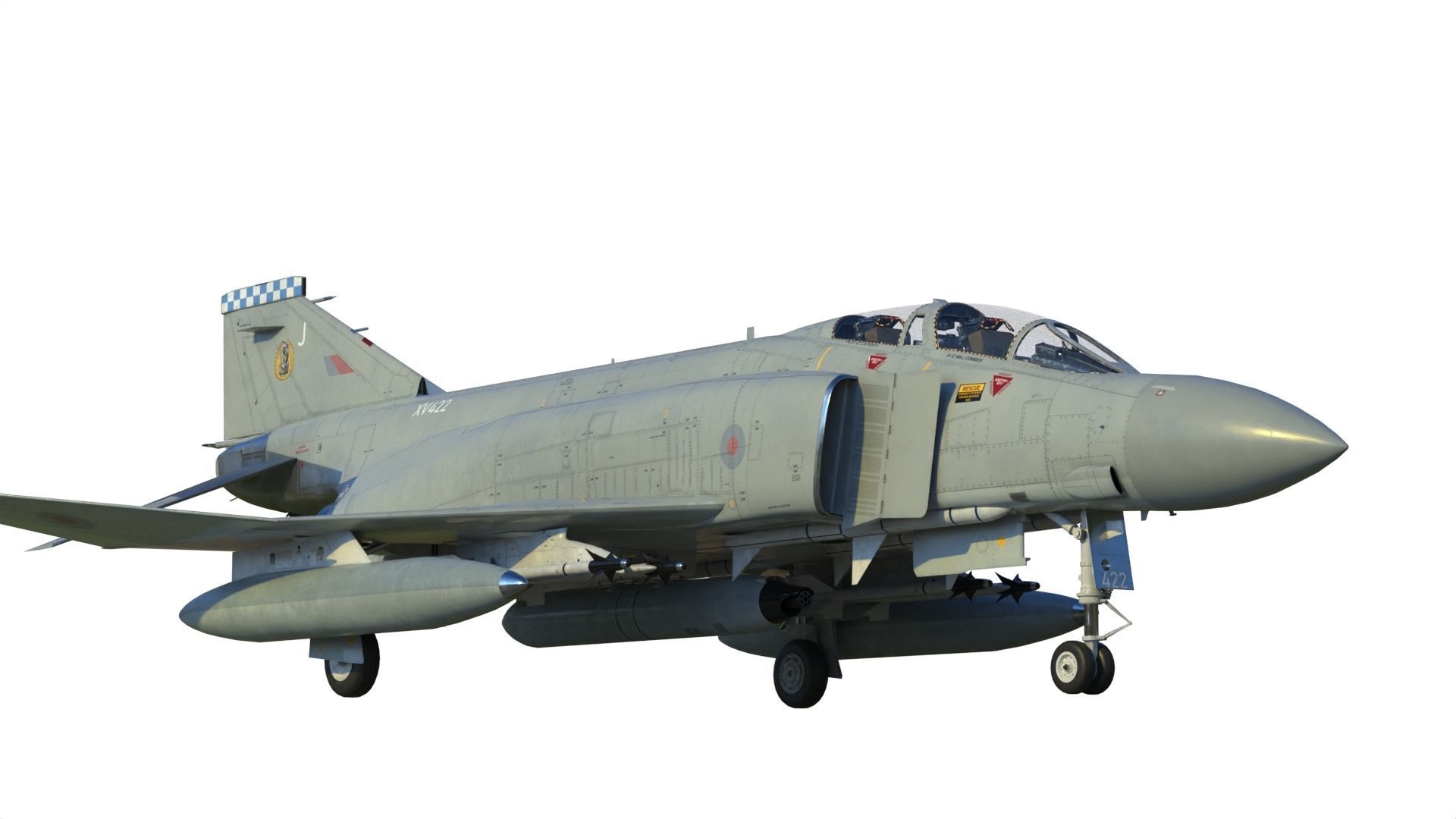 Phantom FGR 2 F-4M 3D model_2