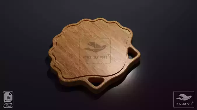 Shell Cutting Board - CNC files for Wood