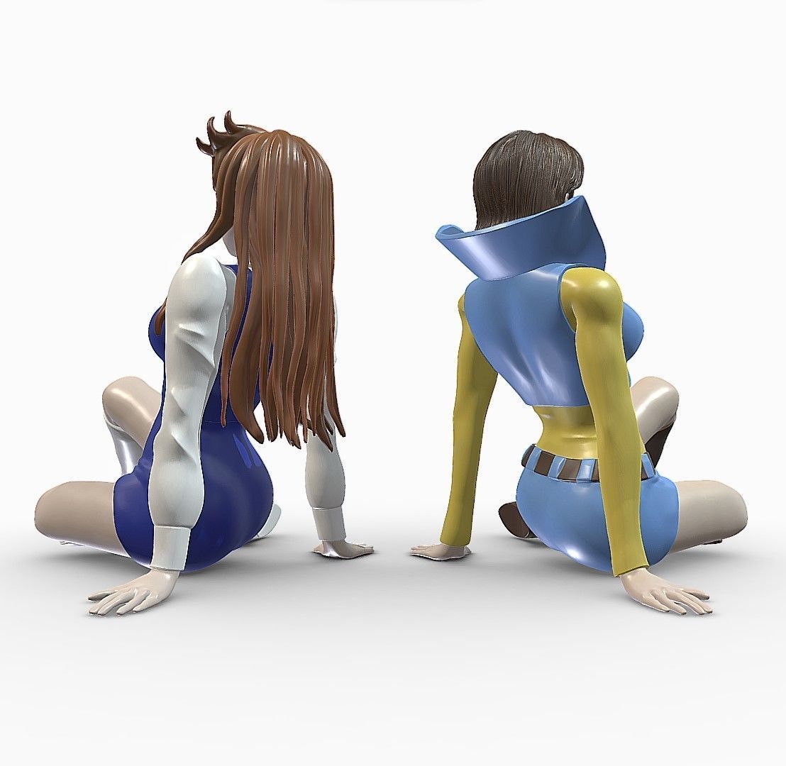 Phenicia and Venusia - Grendizer 3D print model_8