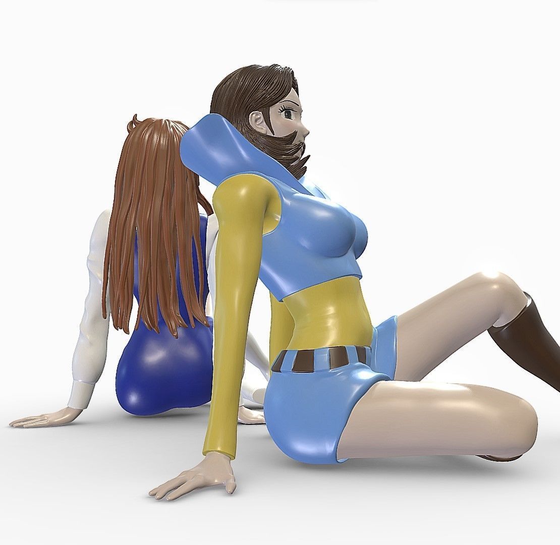 Phenicia and Venusia - Grendizer 3D print model_2