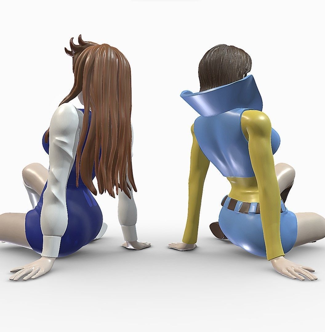 Phenicia and Venusia - Grendizer 3D print model_1