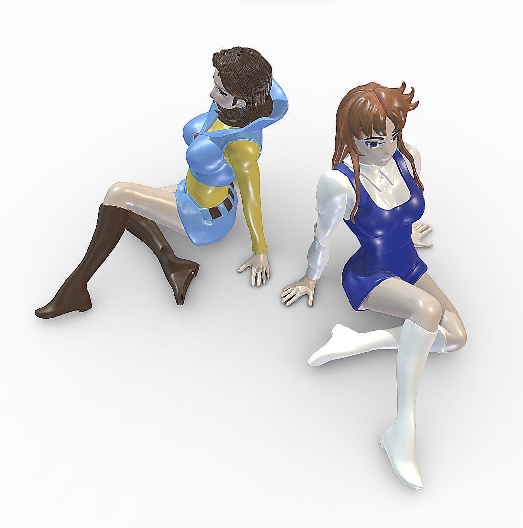 Phenicia and Venusia - Grendizer 3D print model_9