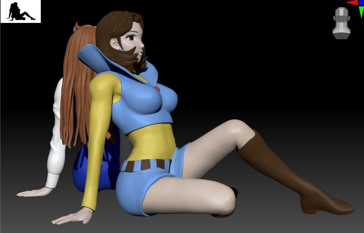 Phenicia and Venusia - Grendizer 3D print model_42