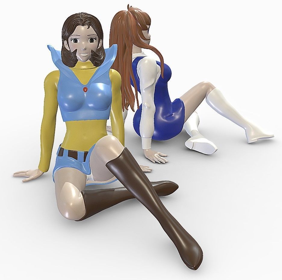 Phenicia and Venusia - Grendizer 3D print model_5