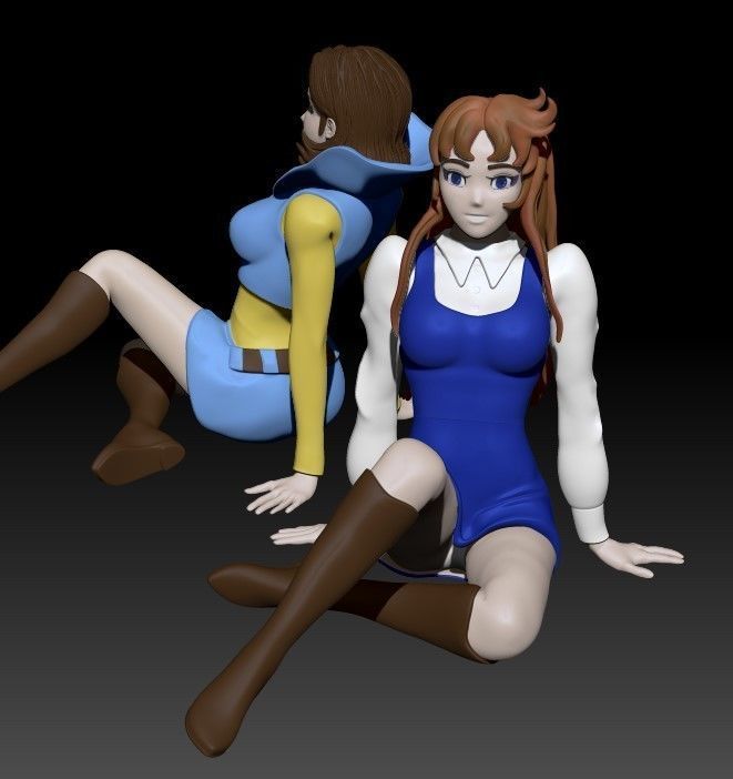 Phenicia and Venusia - Grendizer 3D print model_40