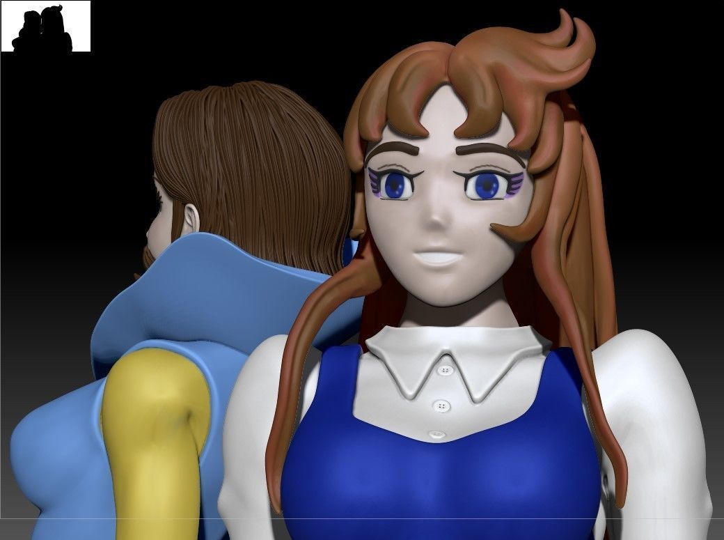 Phenicia and Venusia - Grendizer 3D print model_37