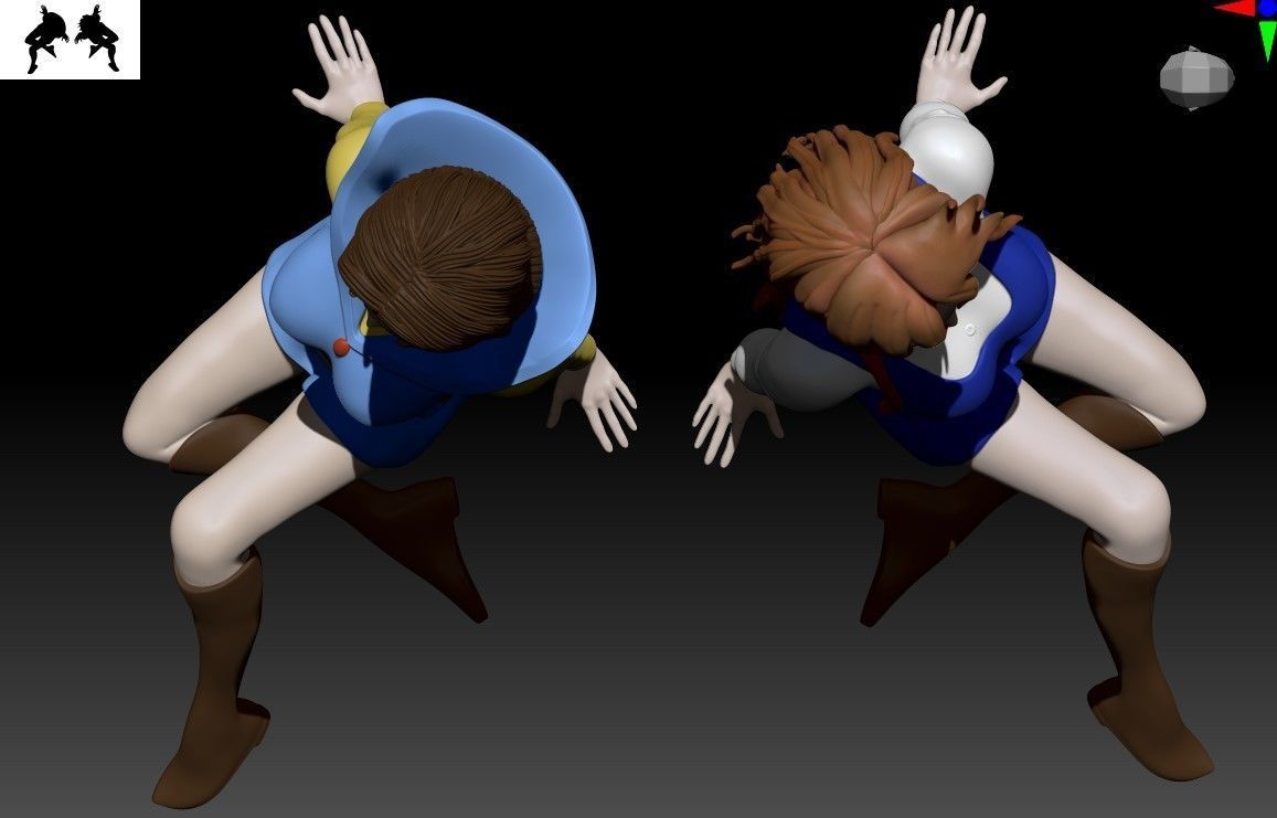 Phenicia and Venusia - Grendizer 3D print model_35