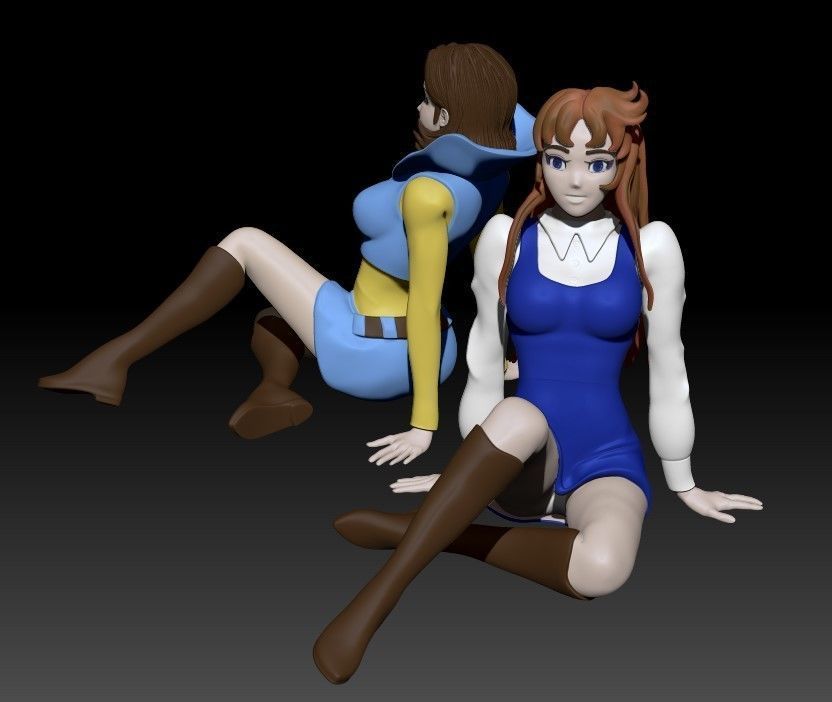 Phenicia and Venusia - Grendizer 3D print model_41