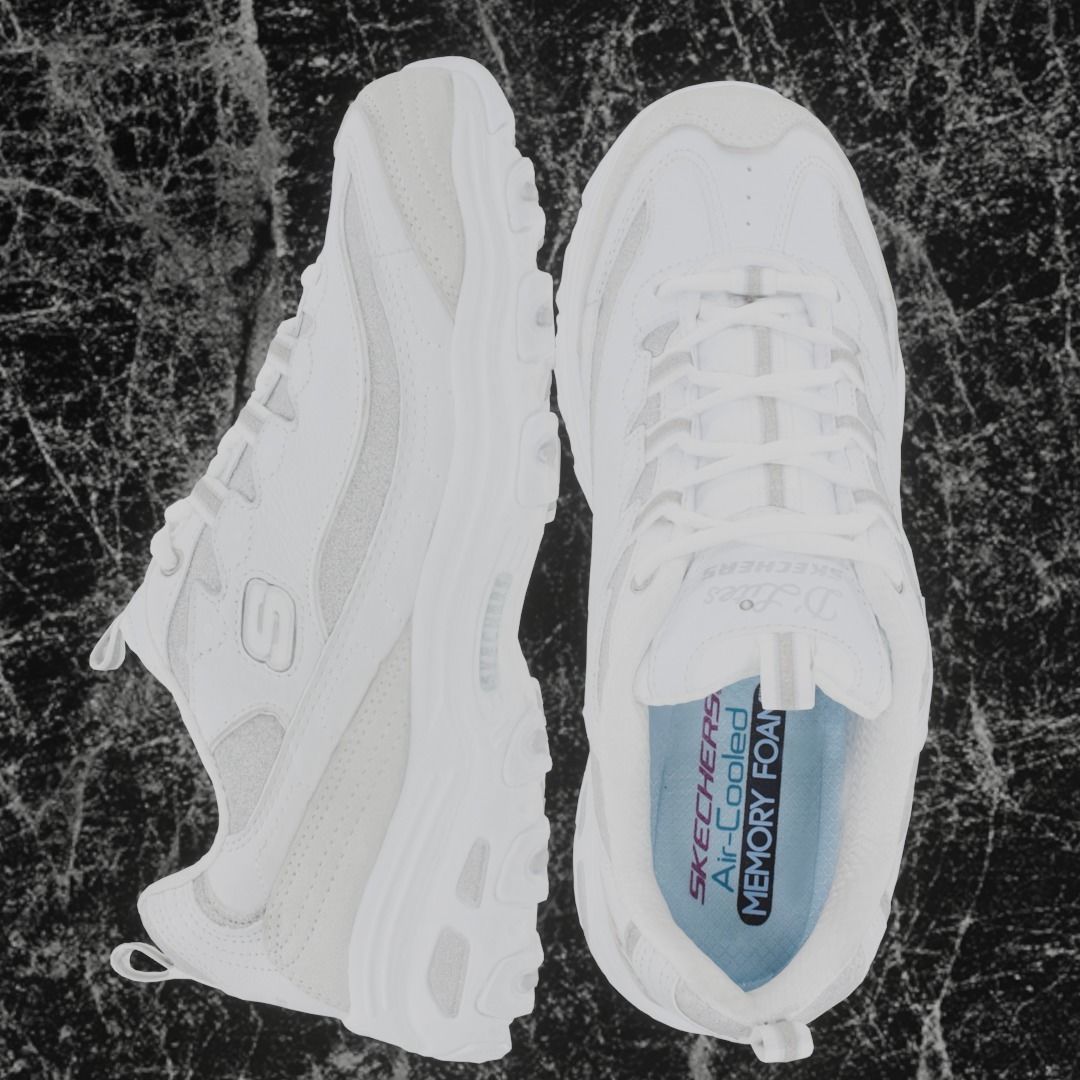 SKECHERS 3D SHOES - WHITE Low-poly 3D model_10
