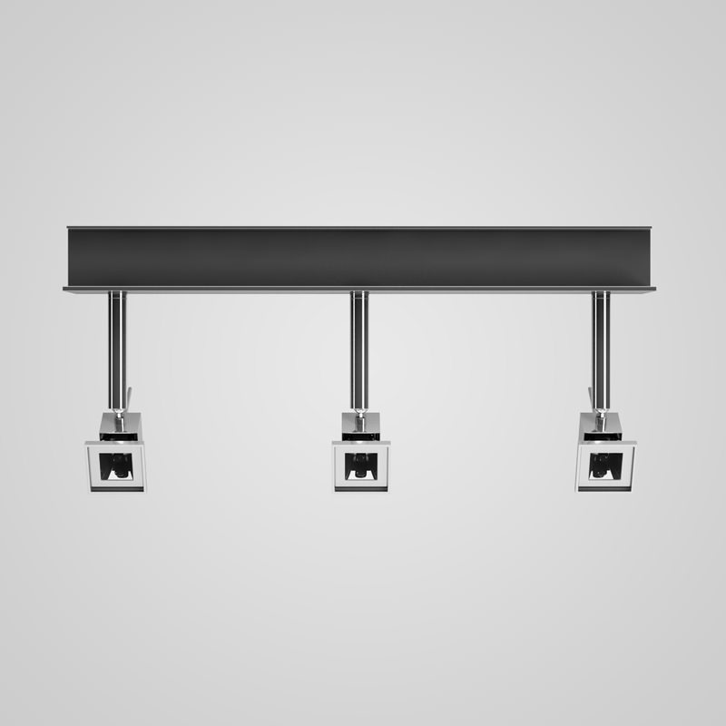 Triple Halogen Ceiling Lamp 17 3D model_5