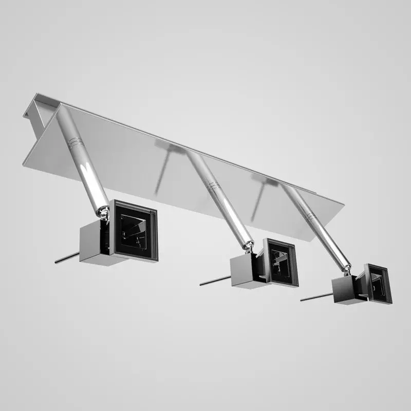 Triple Halogen Ceiling Lamp 17 3D model_0