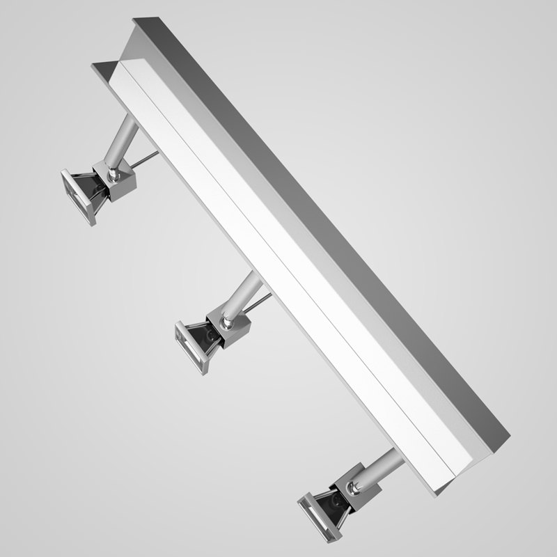Triple Halogen Ceiling Lamp 17 3D model_1