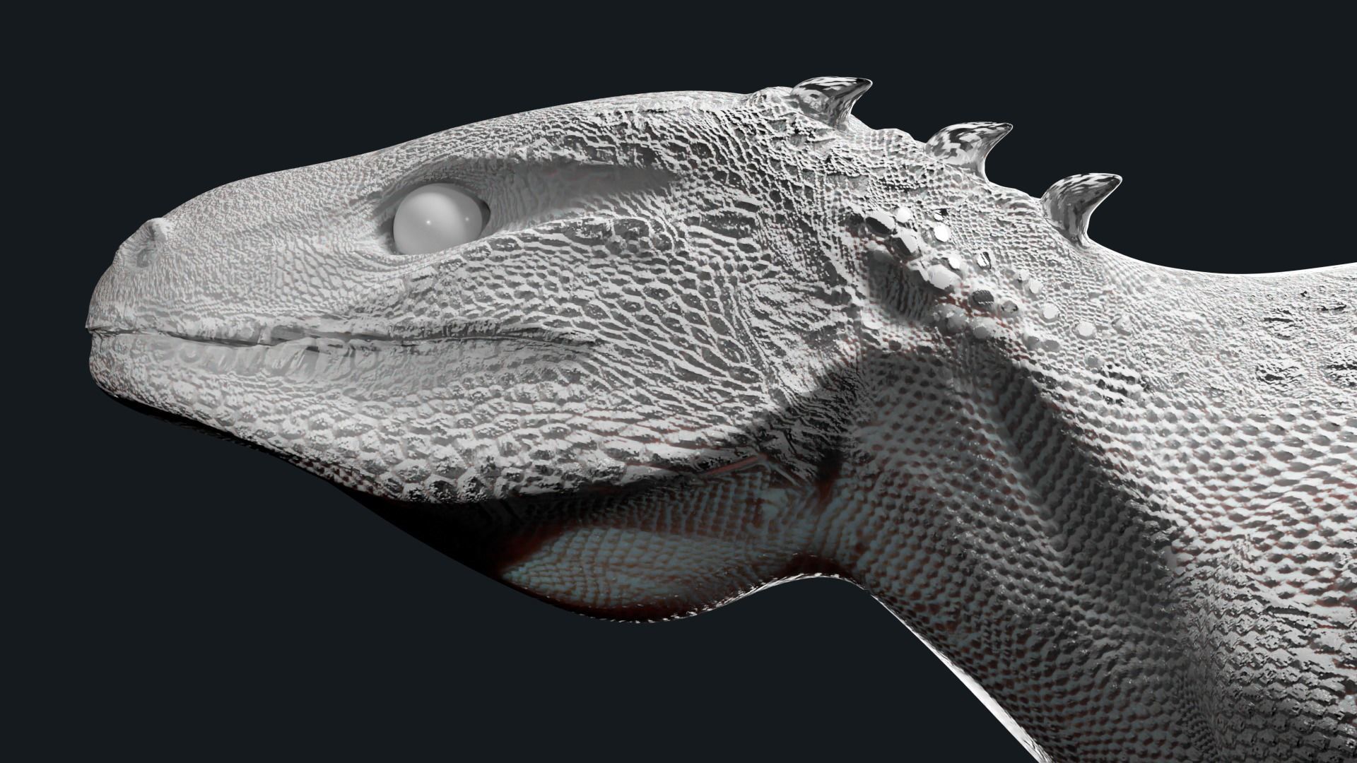 Iguana Dragon Low-poly 3D model_8