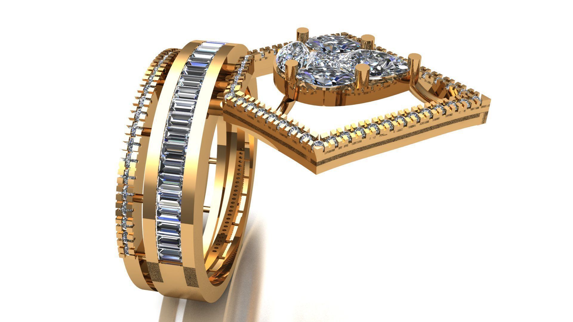 DIAMOND RING 3D print model_1
