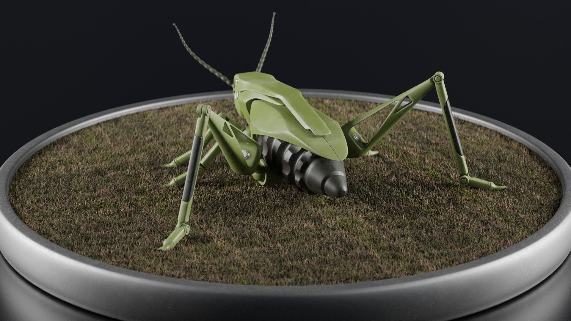 Grasshopper - an innovative explosive device Low-poly 3D model_12