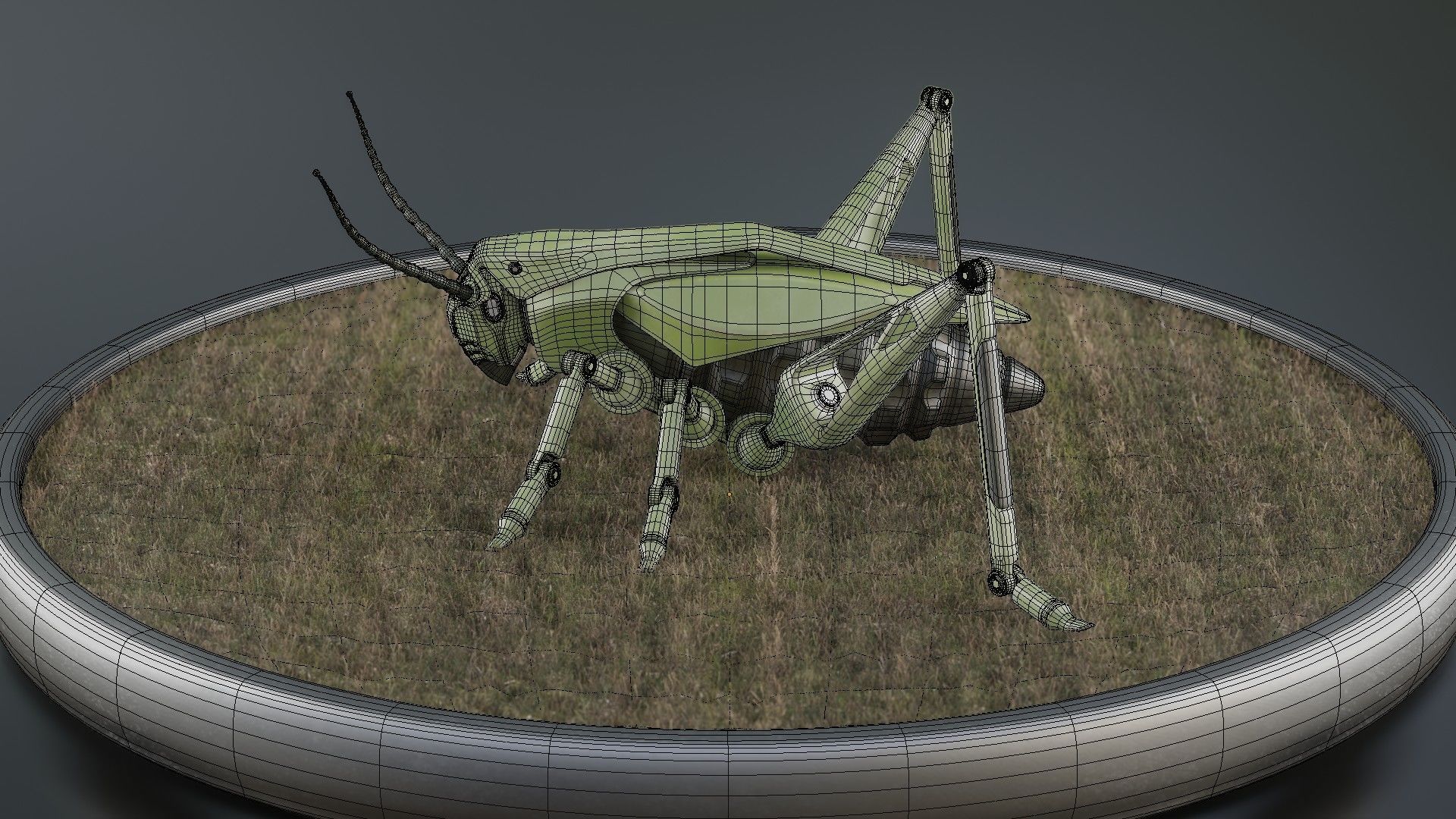 Grasshopper - an innovative explosive device Low-poly 3D model_17