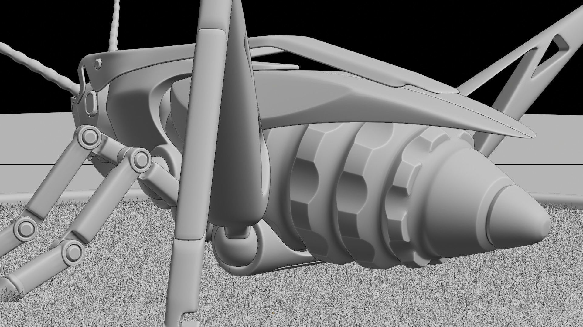 Grasshopper - an innovative explosive device Low-poly 3D model_11